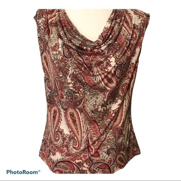 2 for $15 Paisley Print Top Size M - Picture 1 of 5